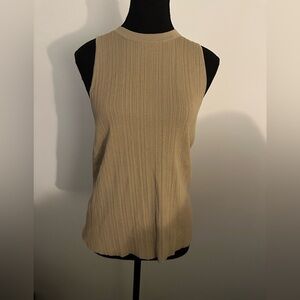 Banana Republic Tan Ribbed Tank Top